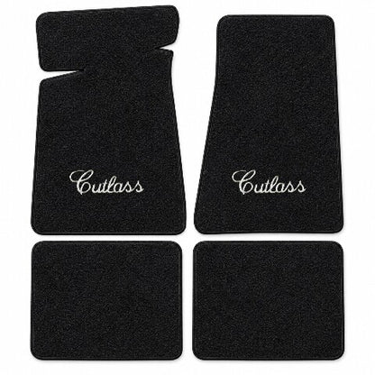 1982-1987 Oldsmobile Cutlass Supreme Cutpile Floor Mats with Embroidered Logo Choices - 4-Piece - product details image 3