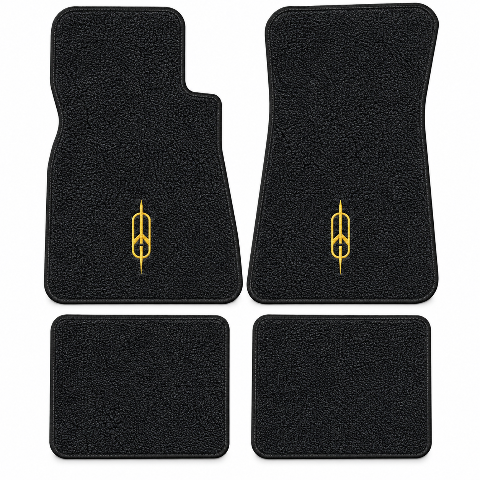 1971-1973 Oldsmobile Toronado Loop Floor Mats with Embroidered Logo Choices - 4-Piece - product details image 2