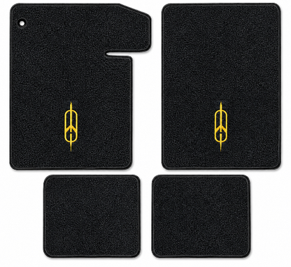 1966-1967 Oldsmobile Vista Cruiser Loop Floor Mats with Embroidered Logo Choices - 4-Piece - product details image 2