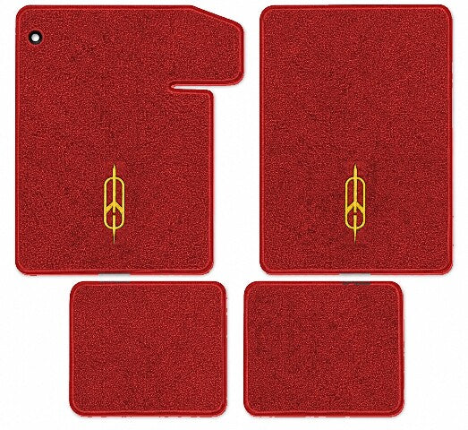 1966-1967 Oldsmobile Vista Cruiser Loop Floor Mats with Embroidered Logo Choices - 4-Piece - product image