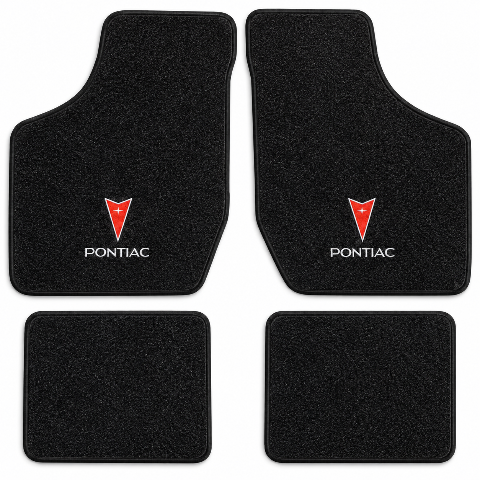 1982-1991 Pontiac 6000 Cutpile Floor Mats with Embroidered Logo Choices - 4-Piece - product details image 2