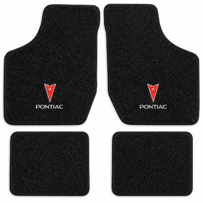 1982-1991 Pontiac 6000 Cutpile Floor Mats with Embroidered Logo Choices - 4-Piece - product details image 2