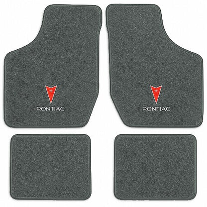 1982-1991 Pontiac 6000 Cutpile Floor Mats with Embroidered Logo Choices - 4-Piece - product image