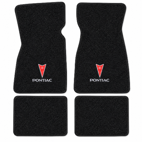 1975-1977 Pontiac Astre Cutpile Floor Mats with Embroidered Logo Choices - 4-Piece - product details image 2