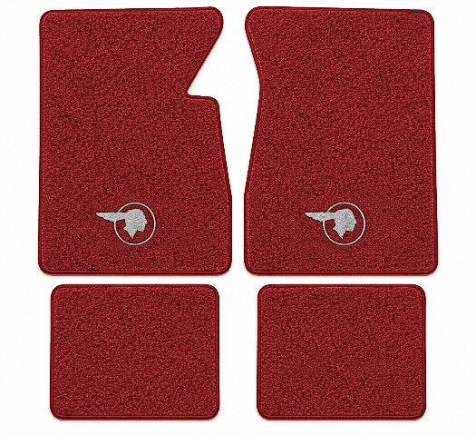 1960 Pontiac Catalina Tuxedo Floor Mats with Embroidered Logo Choices - 4-Piece - product image