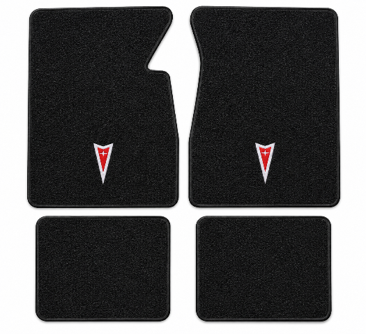 1961-1964 Pontiac Catalina Loop Floor Mats with Embroidered Logo Choices - 4-Piece - product details image 2
