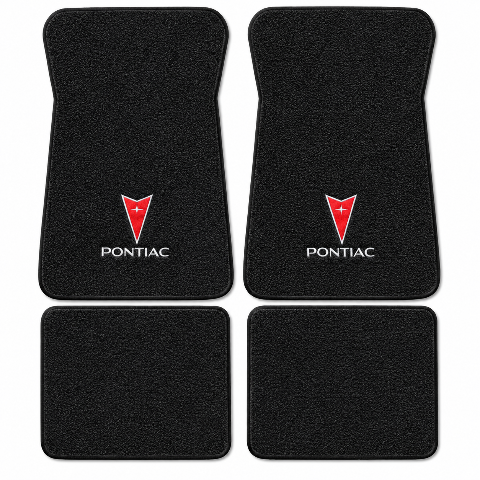 1971-1973 Pontiac Catalina Loop Floor Mats with Embroidered Logo Choices - 4-Piece - product details image 2