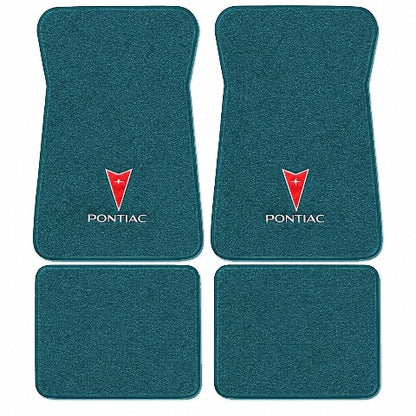 1971-1973 Pontiac Catalina Loop Floor Mats with Embroidered Logo Choices - 4-Piece - product image