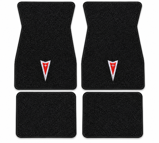 1967-1973 Pontiac Firebird Loop Floor Mats with Embroidered Logo Choices - 4-Piece - product details image 2