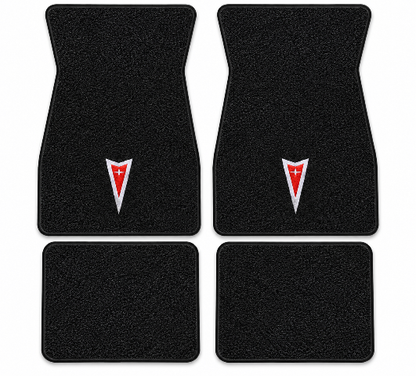 1967-1973 Pontiac Firebird Loop Floor Mats with Embroidered Logo Choices - 4-Piece - product details image 2