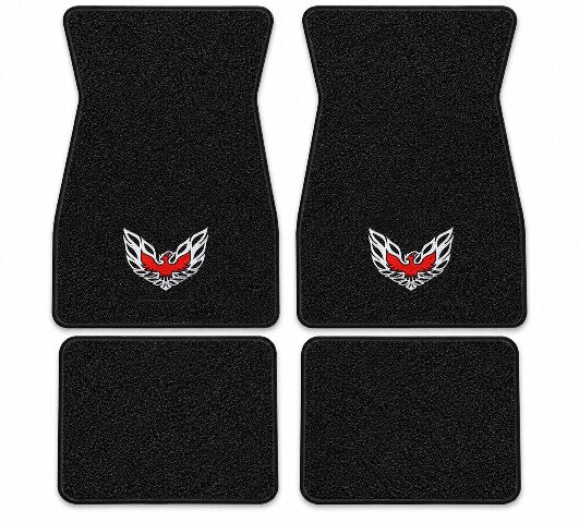 1967-1973 Pontiac Firebird Loop Floor Mats with Embroidered Logo Choices - 4-Piece - product details image 3