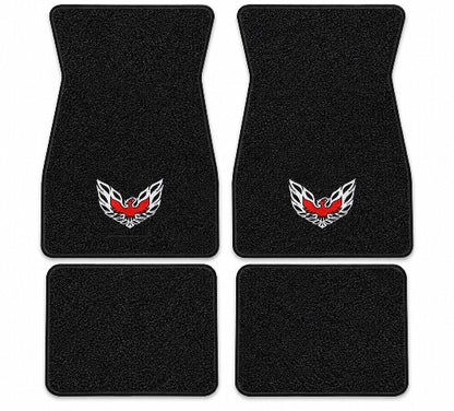 1967-1973 Pontiac Firebird Loop Floor Mats with Embroidered Logo Choices - 4-Piece - product details image 3