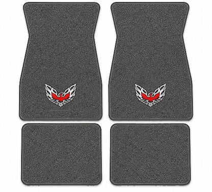 1967-1973 Pontiac Firebird Loop Floor Mats with Embroidered Logo Choices - 4-Piece - product image