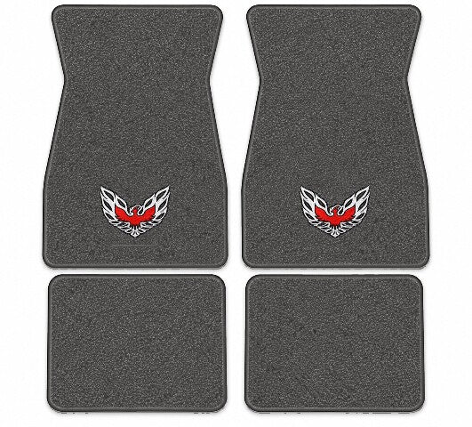 1967-1973 Pontiac Firebird Loop Floor Mats with Embroidered Logo Choices - 4-Piece - product image