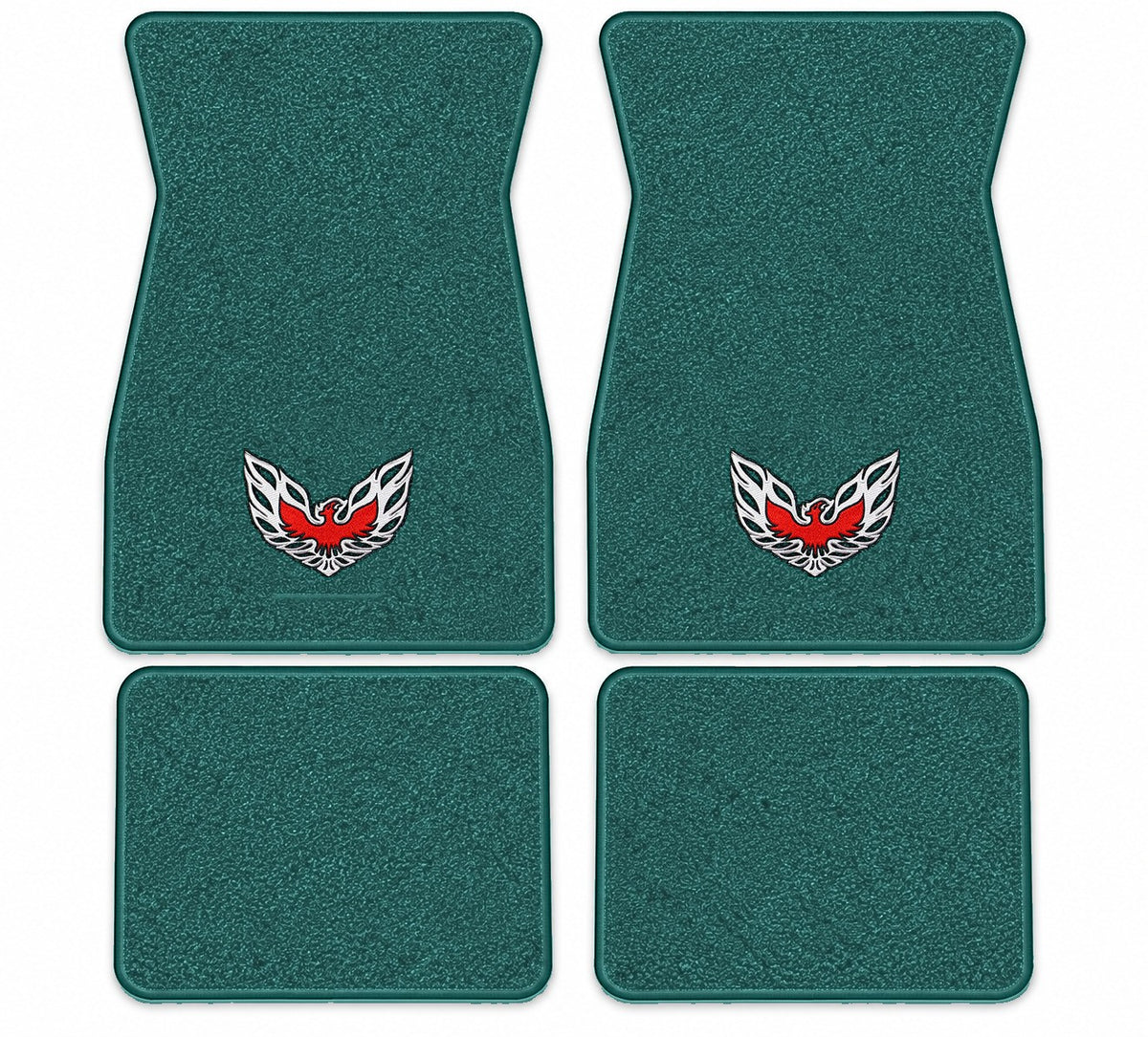 1967-1973 Pontiac Firebird Loop Floor Mats with Embroidered Logo Choices - 4-Piece - product details image 11
