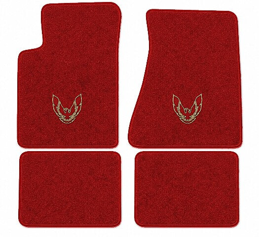 1985-1992 Pontiac Firebird Molded Cutpile Floor Mats with Embroidered Logo Choices - 4-Piece - product image