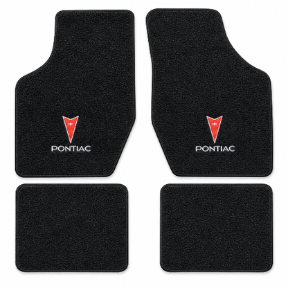 1985-1991 Pontiac Grand Am Cutpile Floor Mats with Embroidered Logo Choices - 4-Piece - product details image 2