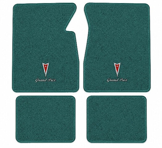 1965-1968 Pontiac Grand Prix Loop Floor Mats with Embroidered Logo Choices - 4-Piece - product image