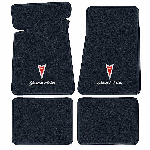 1982-1987 Pontiac Grand Prix Cutpile Floor Mats with Embroidered Logo Choices - 4-Piece - product image