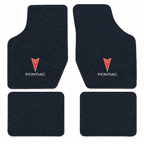 1982-1983 Pontiac J2000 Cutpile Floor Mats with Embroidered Logo Choices - 4-Piece - product image