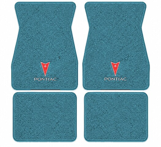 1973 Pontiac LeMans Loop Floor Mats with Embroidered Logo Choices - 4-Piece - product image