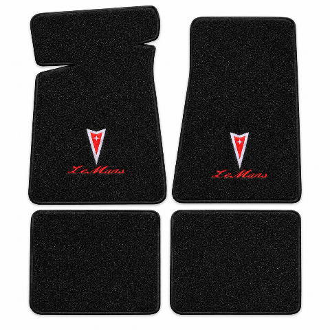 1978-1981 Pontiac LeMans Cutpile Floor Mats with Embroidered Logo Choices - 4-Piece - product details image 2