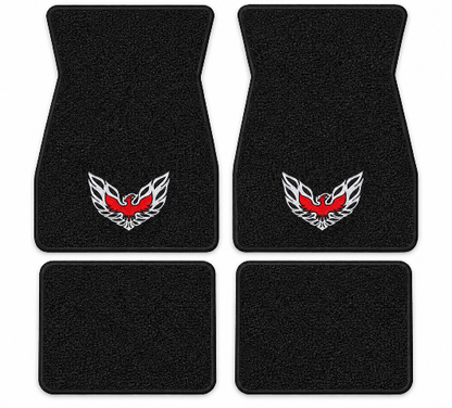 1970-1973 Pontiac Firebird Trans Am Loop Floor Mats with Embroidered Logo Choices - 4-Piece - product details image 2