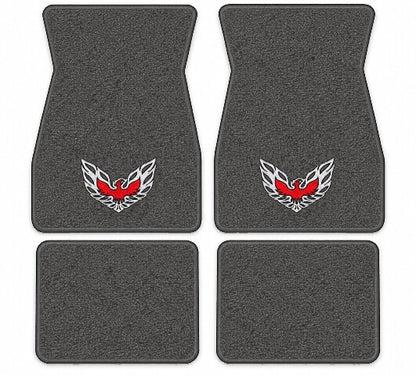 1970-1973 Pontiac Firebird Trans Am Loop Floor Mats with Embroidered Logo Choices - 4-Piece - product image