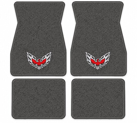 1970-1973 Pontiac Firebird Trans Am Loop Floor Mats with Embroidered Logo Choices - 4-Piece - product image