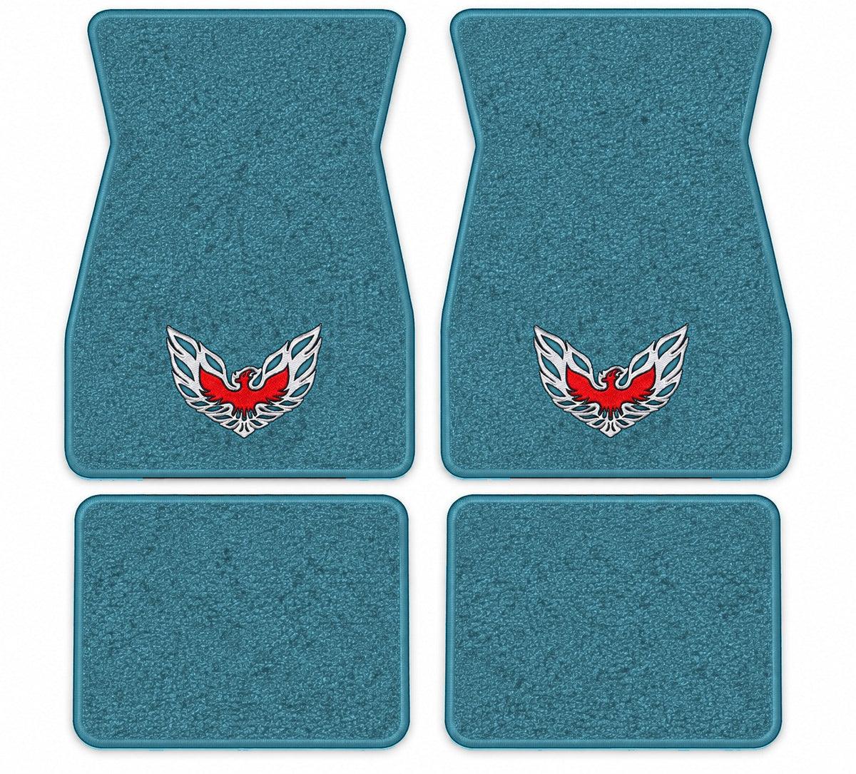 1970-1973 Pontiac Firebird Trans Am Loop Floor Mats with Embroidered Logo Choices - 4-Piece - product details image 8