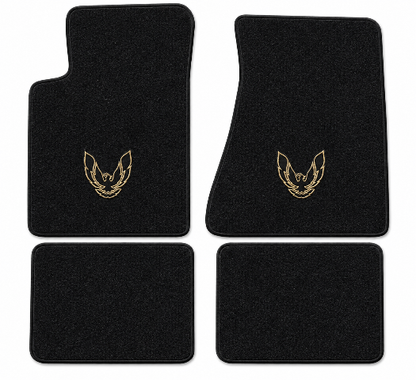 1982-84 Pontiac Firebird Trans Am Molded Floor Mats with Embroidered Logo Choices - 4-Piece - product details image 2