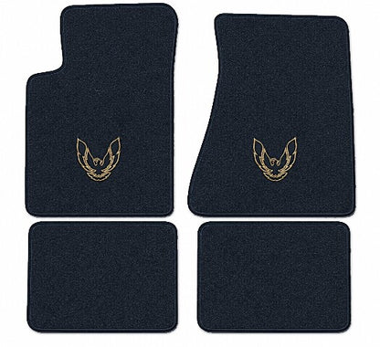 1982-84 Pontiac Firebird Trans Am Molded Floor Mats with Embroidered Logo Choices - 4-Piece - product image