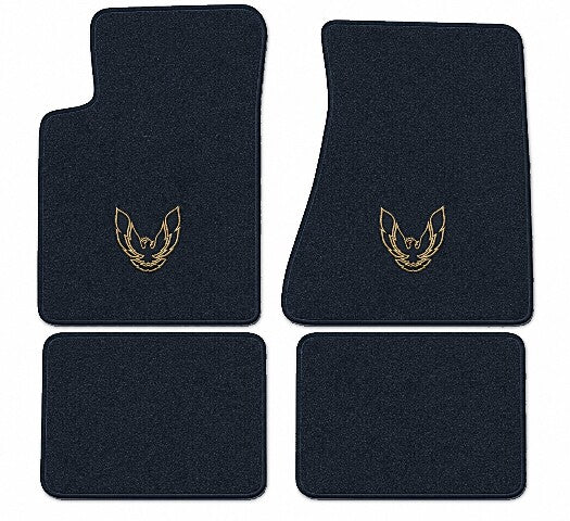 1982-84 Pontiac Firebird Trans Am Molded Floor Mats with Embroidered Logo Choices - 4-Piece - product image