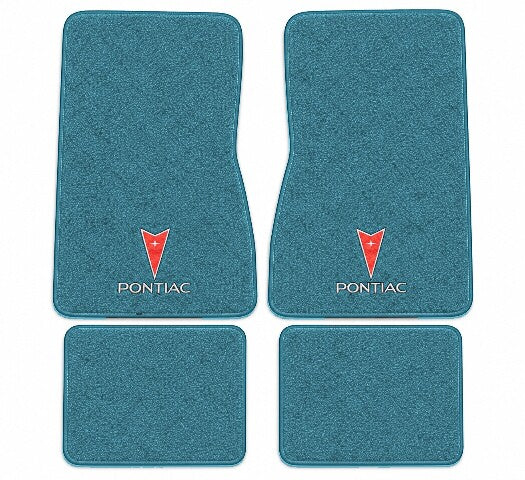 1971-1973 Pontiac Ventura Loop Floor Mats with Embroidered Logo Choices - 4-Piece - product image