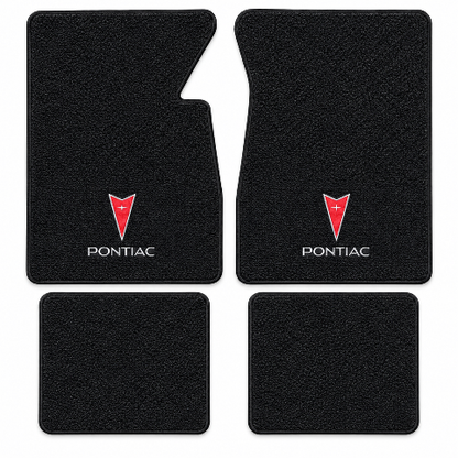 1966 Pontiac Catalina Ventura Loop Floor Mats with Embroidered Logo Choices - 4-Piece - product details image 2
