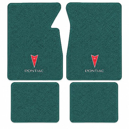 1966 Pontiac Catalina Ventura Loop Floor Mats with Embroidered Logo Choices - 4-Piece - product image