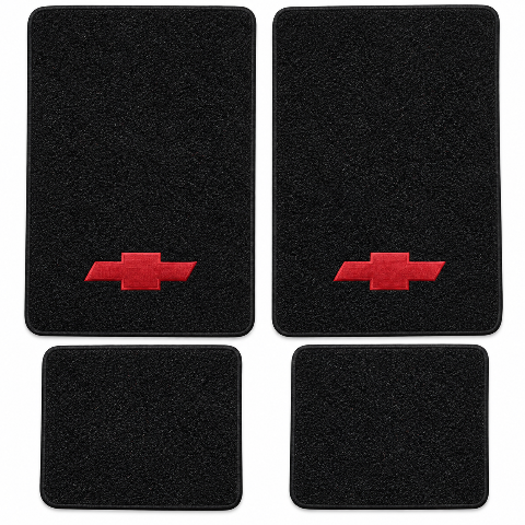 1992-1994 Chevy Blazer Cutpile Floor Mats with Embroidered Logo Choices - 4-Piece - product details image 2