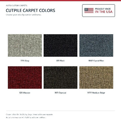 1992-1994 Chevy Blazer Cutpile Floor Mats with Embroidered Logo Choices - 4-Piece - product details image 7