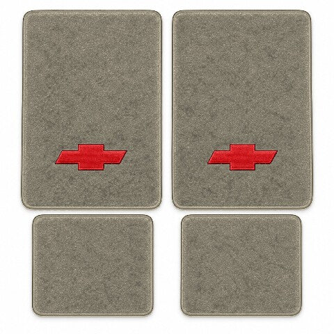1992-1998 Chevy C3500 Crew Cab Cutpile Floor Mats with Embroidered Logo Choices - 4-Piece - product image