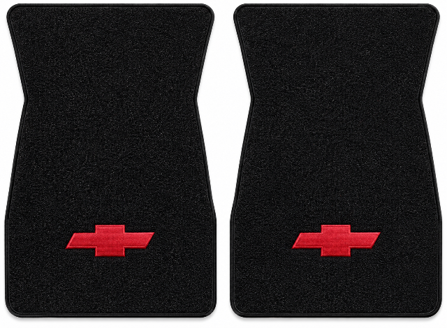 1974-1977 Chevy El Camino Cutpile Floor Mats with Embroidered Logo Choices - 2-Piece - product details image 2