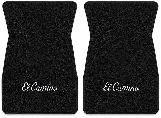 1974-1977 Chevy El Camino Cutpile Floor Mats with Embroidered Logo Choices - 2-Piece - product details image 3