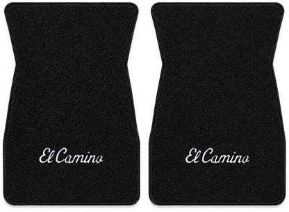 1974-1977 Chevy El Camino Cutpile Floor Mats with Embroidered Logo Choices - 2-Piece - product details image 3