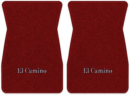 1974-1977 Chevy El Camino Cutpile Floor Mats with Embroidered Logo Choices - 2-Piece - product image