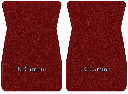 1974-1977 Chevy El Camino Cutpile Floor Mats with Embroidered Logo Choices - 2-Piece - product image