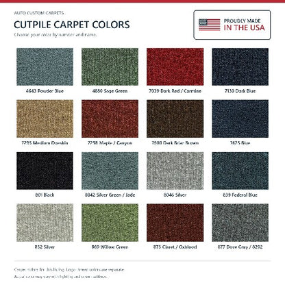1978-1987 GMC Caballero Cutpile Floor Mats with Embroidered Logo Choices - 2-Piece - product details image 6
