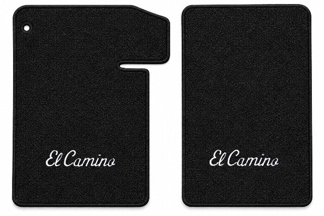 1964-1967 Chevy El Camino Loop Floor Mats with Embroidered Logo Choices - 2-Piece - product details image 3