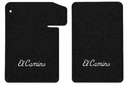 1964-1967 Chevy El Camino Loop Floor Mats with Embroidered Logo Choices - 2-Piece - product details image 3
