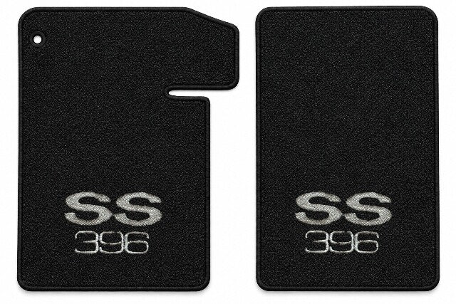 1964-1967 Chevy El Camino Loop Floor Mats with Embroidered Logo Choices - 2-Piece - product details image 4
