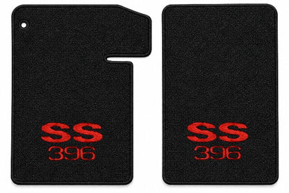 1964-1967 Chevy El Camino Loop Floor Mats with Embroidered Logo Choices - 2-Piece - product details image 5