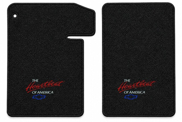 1964-1967 Chevy El Camino Loop Floor Mats with Embroidered Logo Choices - 2-Piece - product details image 7